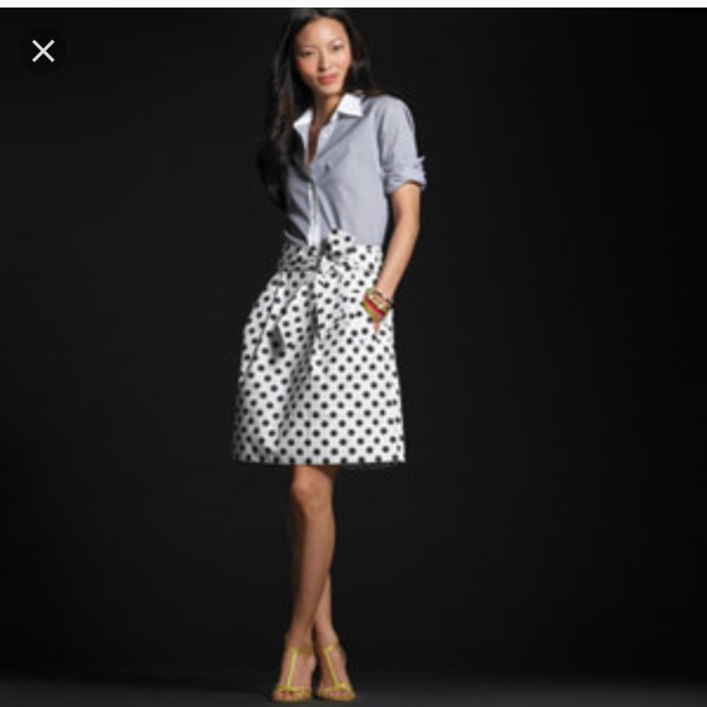 PERFECT J Crew Polka Dot skirt
